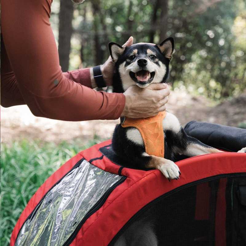 Hundeanhänger Fahrrad - Fahrradanhänger SENLIMA für Hunde - mit Windschutz und Regenschutz - in drei verschiedenen Größen
